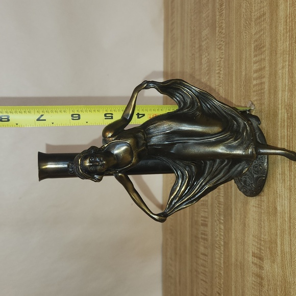 Bronze Art Deco-style dancing lady candle holder or Figurine - Picture 7 of 8